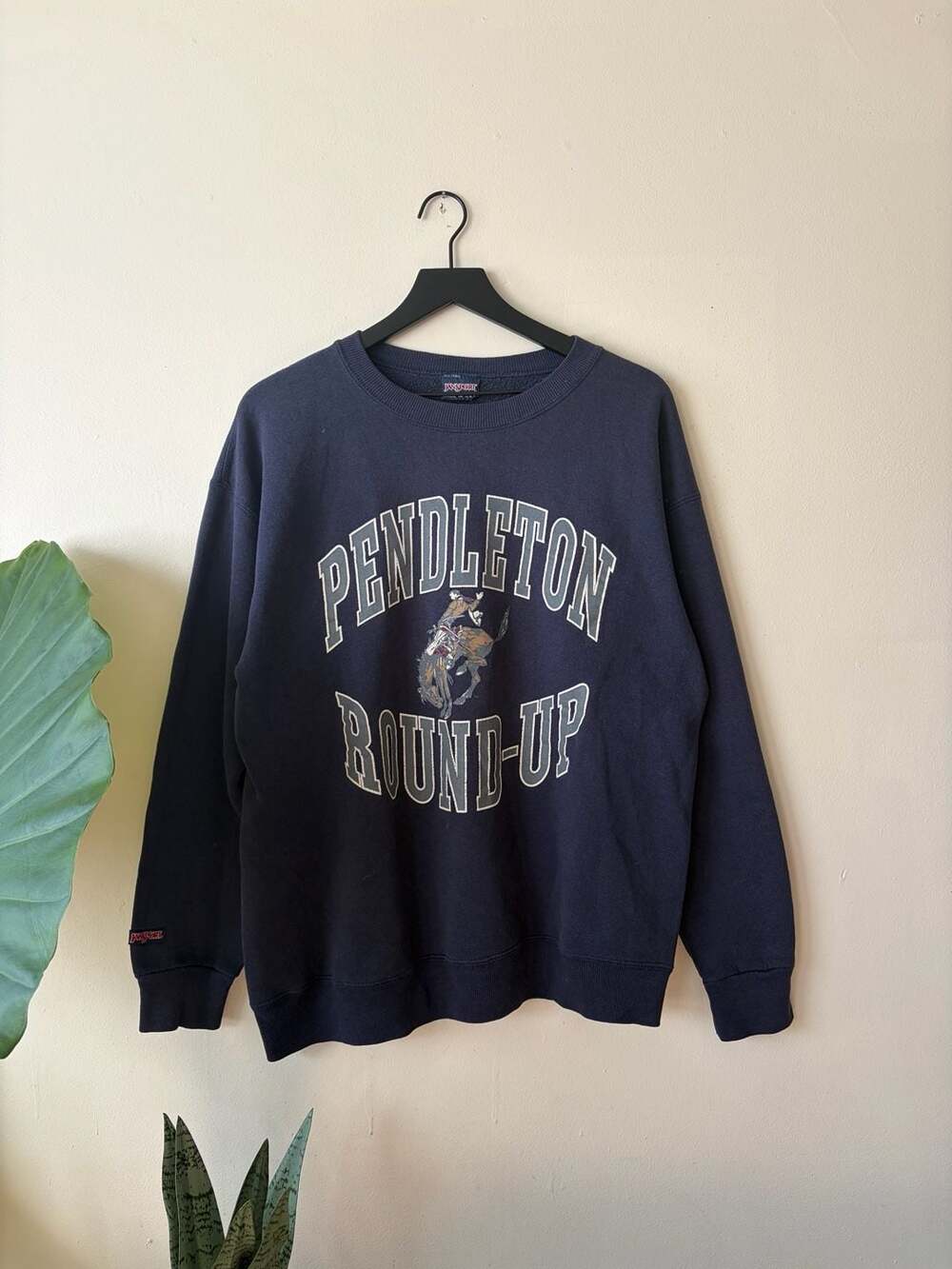 JanSport Pendleton Round Up Sweatshirt Size Large Navy